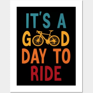 Retro Vintage It's A Good Day To Ride Posters and Art